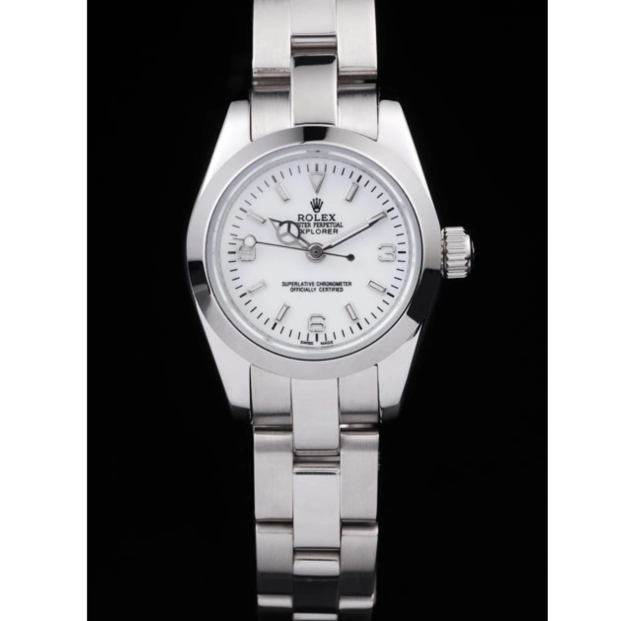 Good Copy Rolex Watches Explorer Dial White Stainless Polished Steel 98088 Rolex 0730